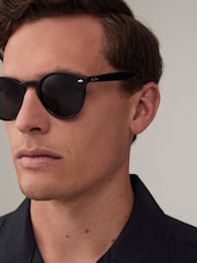 Schwarz - Ray-ban® Klassische, runde, mittelgroße Sonnenbrille - Bild 9 von 9