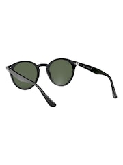Schwarz - Ray-ban® Klassische, runde, mittelgroße Sonnenbrille - Bild 2 von 9