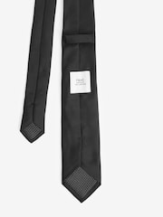 Negro - Slim - Corbata de sarga - Imagen 2 de 3