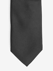 Negro - Slim - Corbata de sarga - Imagen 3 de 3