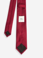 Red Slim Twill Tie - Image 2 of 3