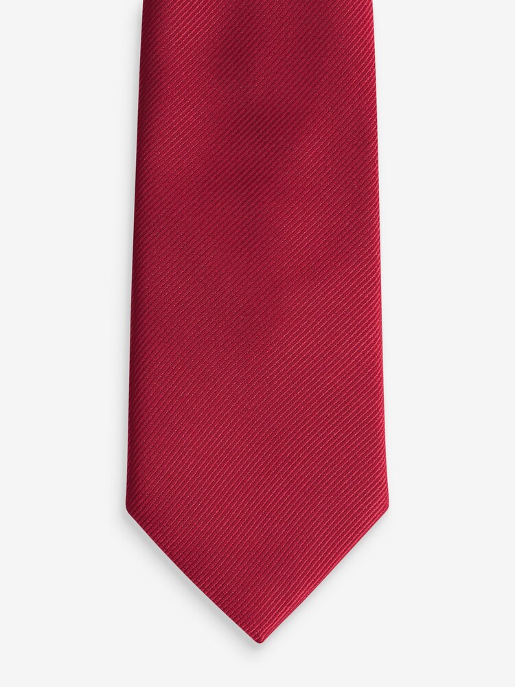 Red Slim Twill Tie - Image 3 of 3