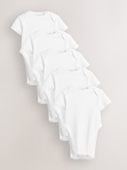 White Hip Dysplasia Short Sleeve Bodysuits 5 Pack - Image 1 of 4