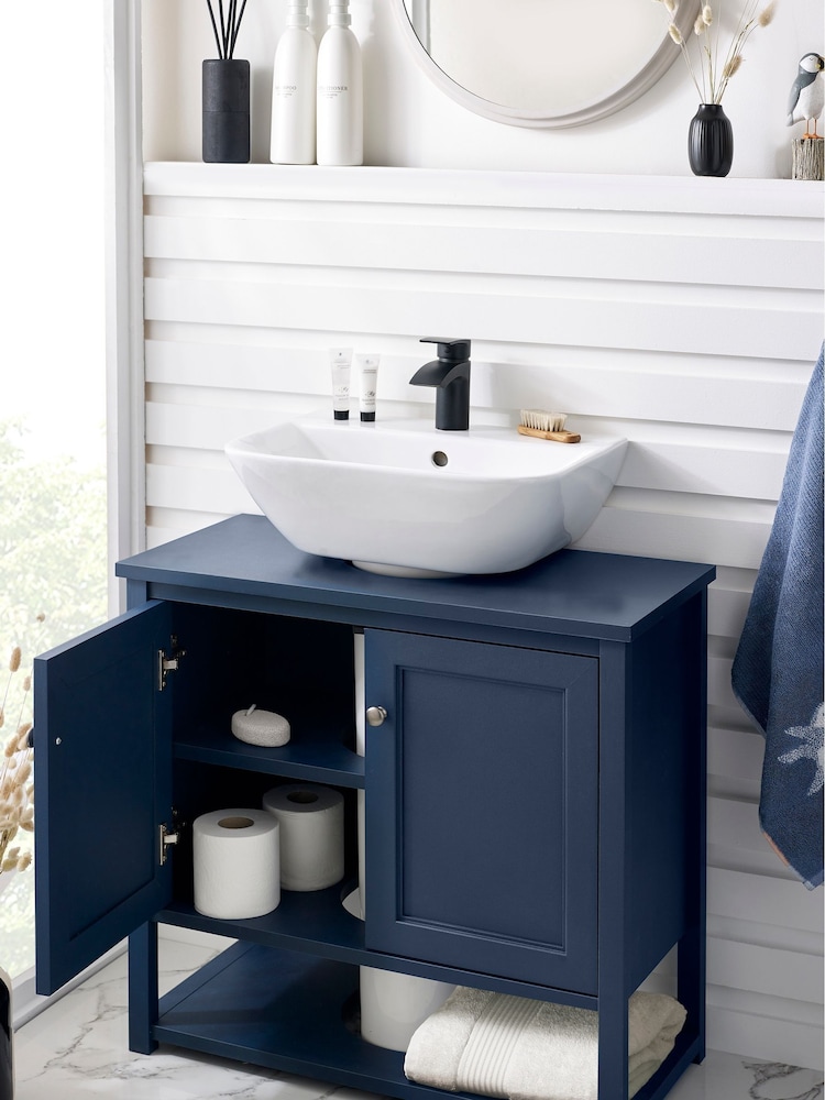 Navy Blue Hampshire Under Sink Storage Unit - Image 2 of 7