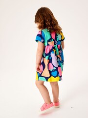 Bright Shapes Short Sleeve Jersey Dress (3mths-7yrs) - Image 2 of 5