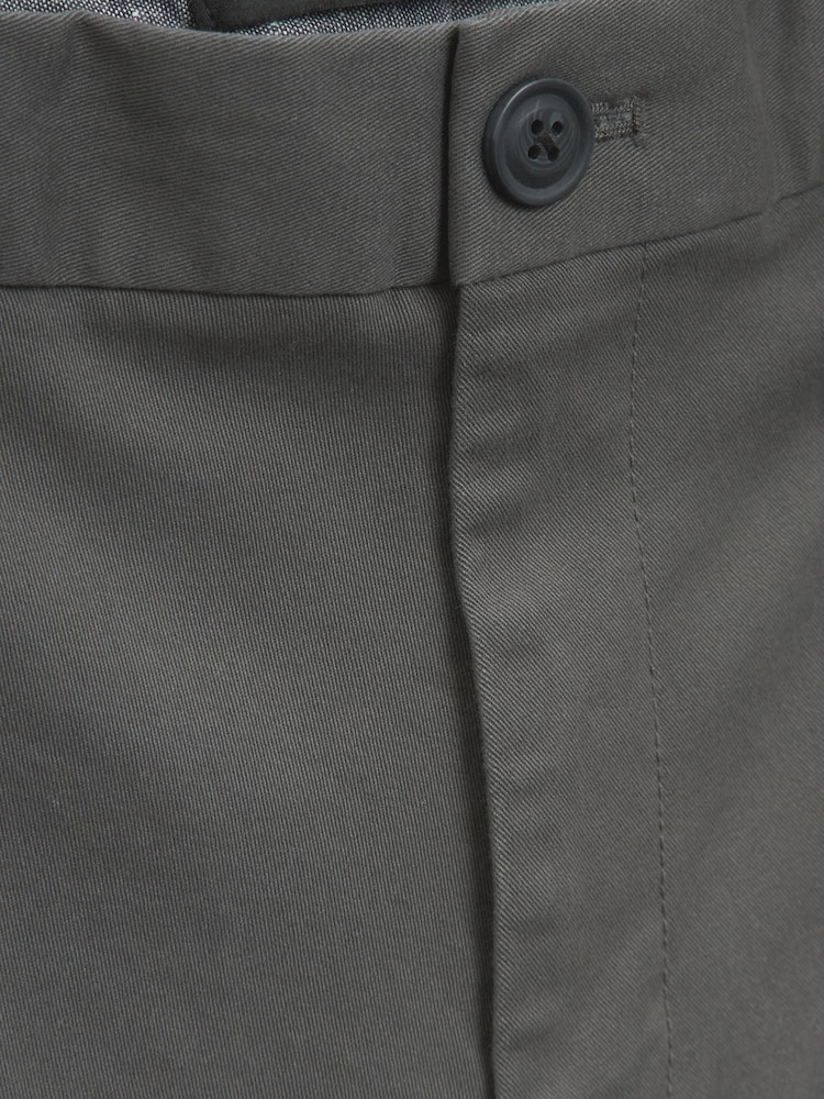 Dunkelgrau - reguläre Passform mit schmal zulaufendem Bein - Stretch-Chinohose - Image 7 of 8