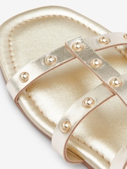 Gold - Forever Comfort® Römersandale mit Nietenverzierung - Bild 1 von 3