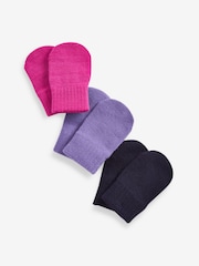 Multi Fluffy Magic Mitts 3 Pack (3mths-6yrs) - Image 2 of 3