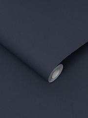 Graham & Brown Navy Blue Midnight 10M Wallpaper - Image 2 of 3