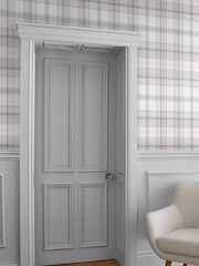 Graham & Brown Grey Heritage Plaid 10M Wallpaper - Image 1 of 3