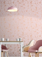 Graham & Brown Pink Meiying Floral 10M Wallpaper - Image 1 of 3