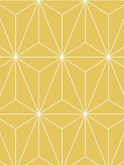 Graham & Brown Yellow Prism Geo 10M Wallpaper - Image 3 of 3