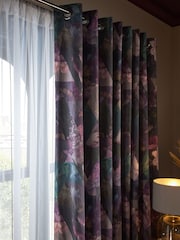 Graham & Brown Purple Timepiece Floral 10M Wallpaper - Image 5 of 6