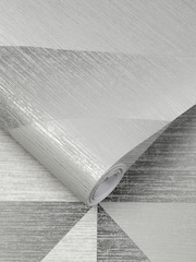 Graham & Brown Slate Grey Atelier Geo Wallpaper - Image 2 of 3
