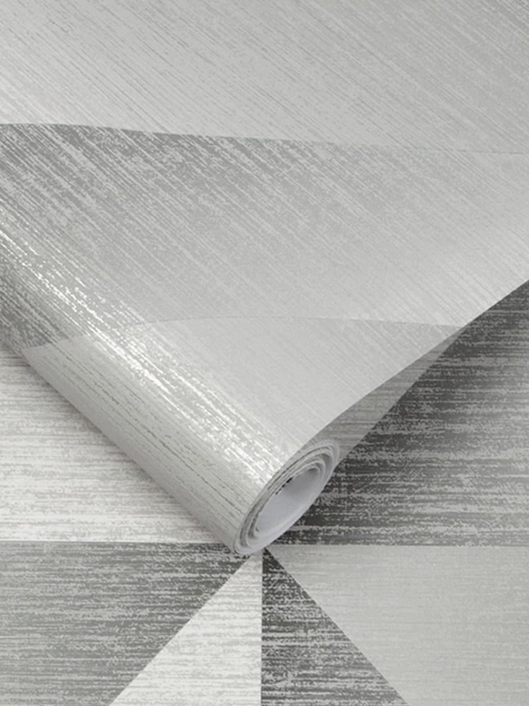Graham & Brown Slate Grey Atelier Geo Wallpaper - Image 2 of 3