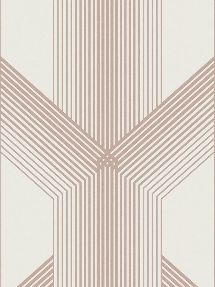 Graham & Brown White Lagom Geo Wallpaper - Image 3 of 3