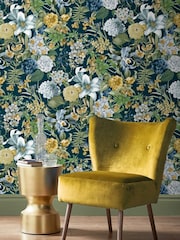 Graham & Brown Green Glasshouse Wallpaper Sample - Image 1 of 3