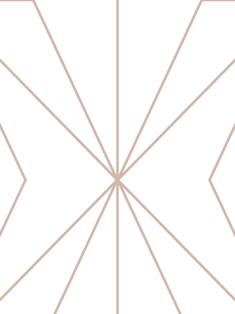 Graham & Brown White Rose Gold Harmony Geo Wallpaper Sample - Image 3 of 3