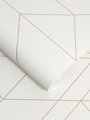 Graham & Brown White Balance Geo Wallpaper Sample - Image 2 of 3