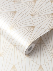 Graham & Brown Gold Rene Wallpaper - Image 2 of 3