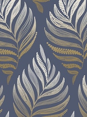 Graham & Brown Midnight Blue Botanica Wallpaper - Image 3 of 3