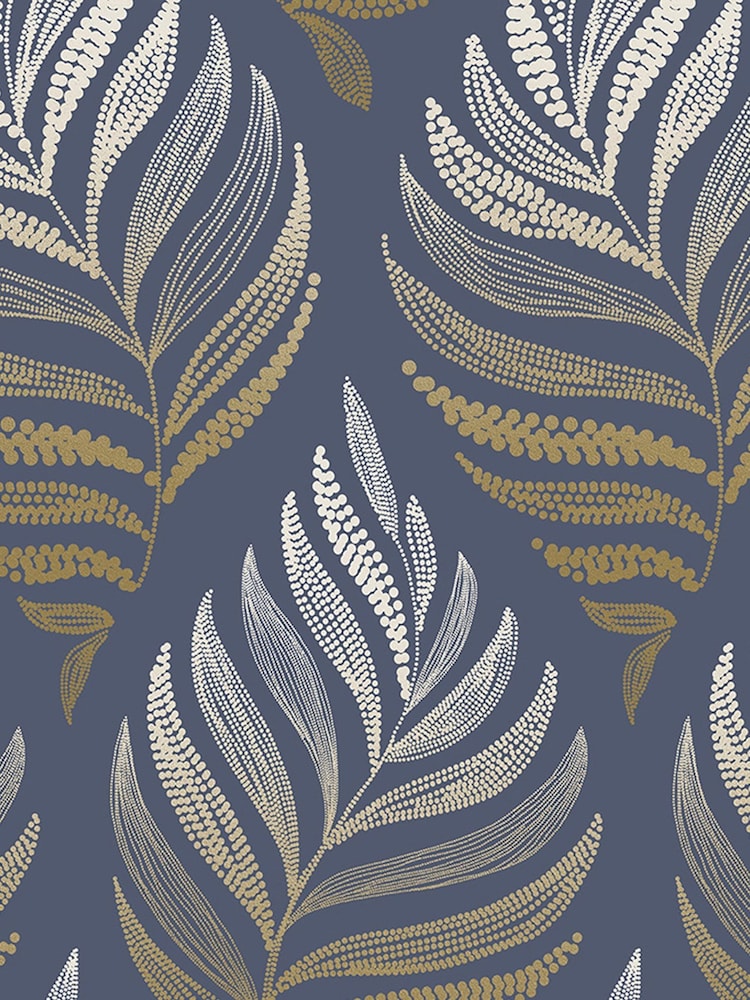 Graham & Brown Midnight Blue Botanica Wallpaper - Image 3 of 3