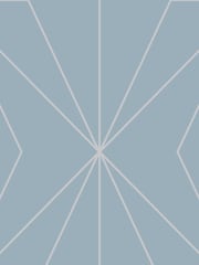 Graham & Brown Deep Sky Blue Harmony Geo Wallpaper - Image 3 of 3