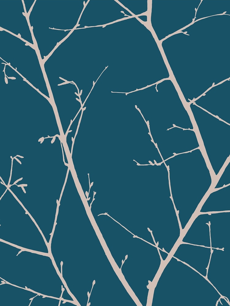 Graham & Brown Teal Blue Boreas Wallpaper Sample - Image 3 of 3