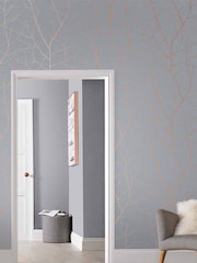 Graham & Brown Grey Boreas Wallpaper - Image 1 of 3