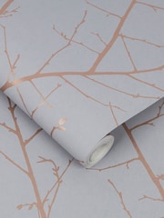 Graham & Brown Grey Boreas Wallpaper - Image 2 of 3