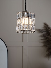Black Boston Easy Fit Pendant Lamp Shade - Image 1 of 7