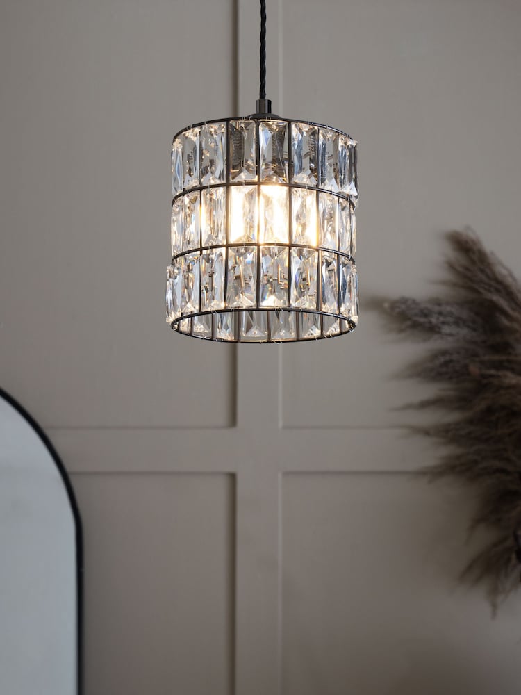 Black Boston Easy Fit Pendant Lamp Shade - Image 1 of 7