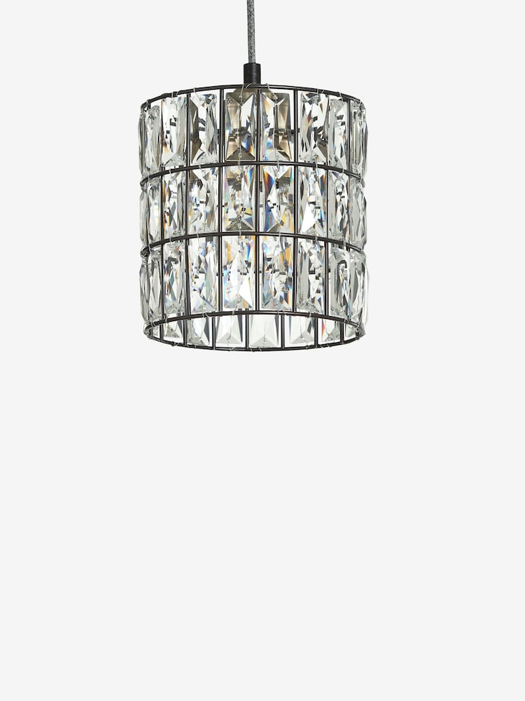 Black Boston Easy Fit Pendant Lamp Shade - Image 6 of 7