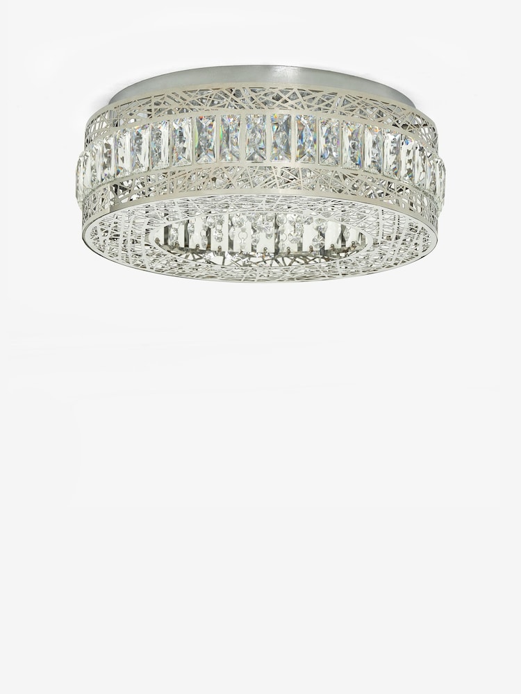 Chrome Piazza 4 Light Flush Ceiling Light - Image 7 of 7