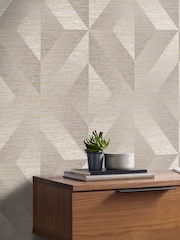 Graham & Brown Beige Atelier Geo Wallpaper - Image 1 of 3