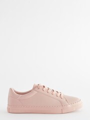 Pink Forever Comfort® Scallop Sole Detail Lace-Up Trainers - Image 1 of 5