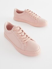 Pink Forever Comfort® Scallop Sole Detail Lace-Up Trainers - Image 2 of 5
