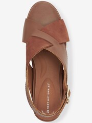 Tan Brown Regular/Wide Fit Forever Comfort® with Motionflex Crossover Wedges - Image 5 of 6