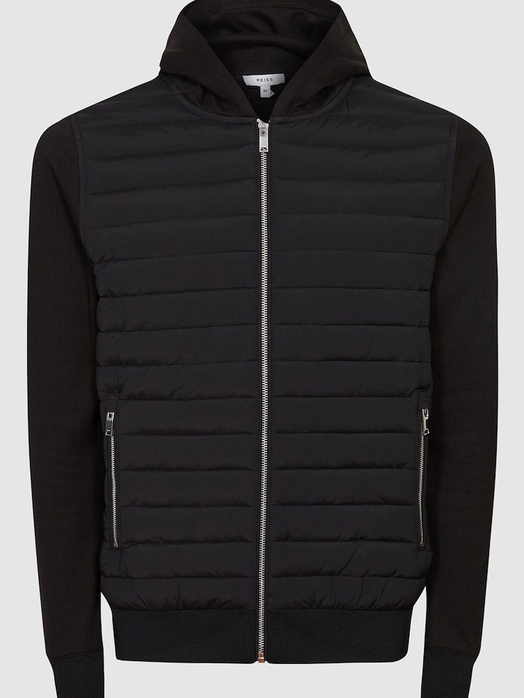 Reiss Taylor Hybrid Zip Through Quilted Jacket - Image 2 of 4