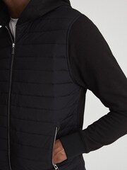 Reiss Taylor Hybrid Zip Through Quilted Jacket - Image 3 of 4