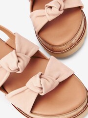 Pink Regular/Wide Fit Forever Comfort® Double Knot Flatform Sandals - Image 6 of 7