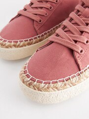 Розовый - Кроссовки на шнурках с джутовой отделкой Forever Comfort® - Изображение 5 из 5