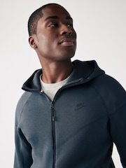 Nike Dark Grey Tech Fleece Zip-Up Hoodie - Image 10 of 11