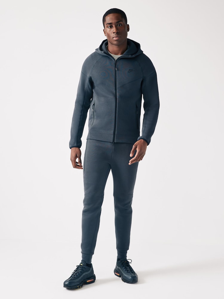 Nike Dark Grey Tech Fleece Zip-Up Hoodie - Image 7 of 11