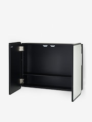 Black Mirrored Storage Double Wall Cabinet - Image 3 of 6