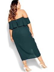 City Chic Green Va Va Voom Dress - Image 2 of 4
