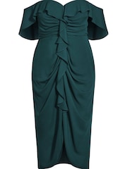 City Chic Green Va Va Voom Dress - Image 3 of 4