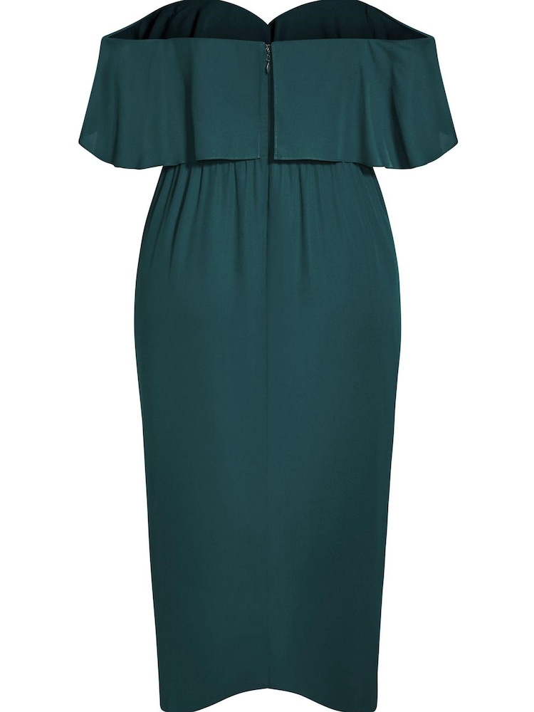 City Chic Green Va Va Voom Dress - Image 4 of 4
