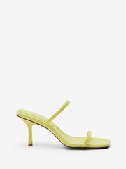 Lime Green Forever Comfort 2 Band Strappy Mules - Image 1 of 4