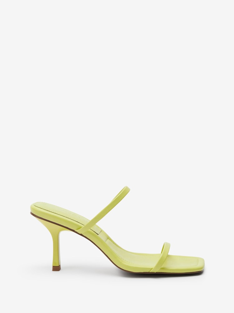 Lime Green Forever Comfort 2 Band Strappy Mules - Image 1 of 4